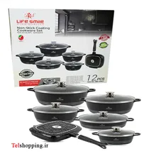 سرویس قابلمه 12 پارچه سرامیکی لایف اسمایل